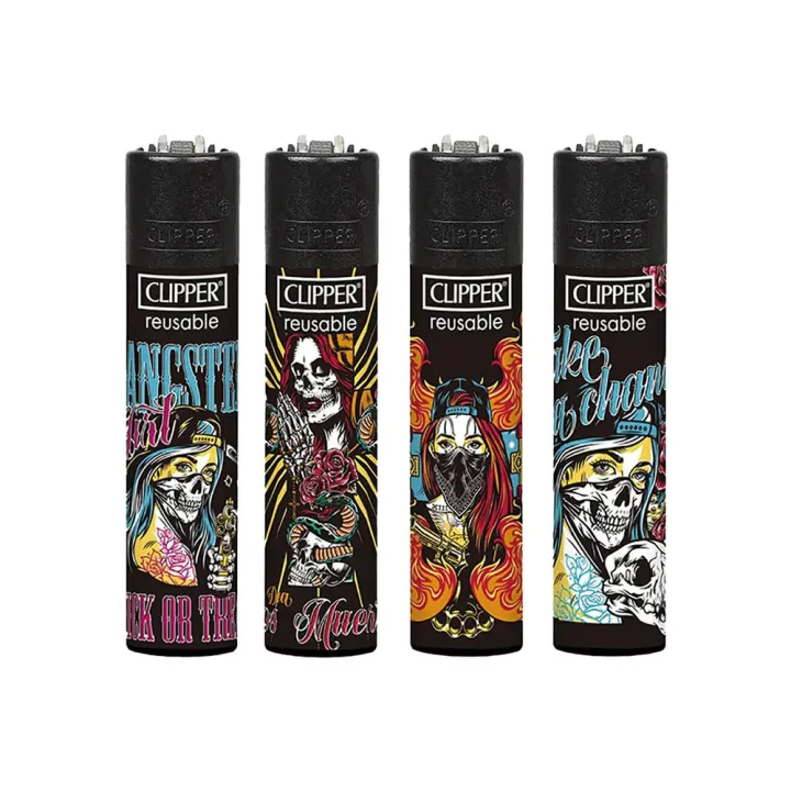 Зажигалка Clipper She Skull