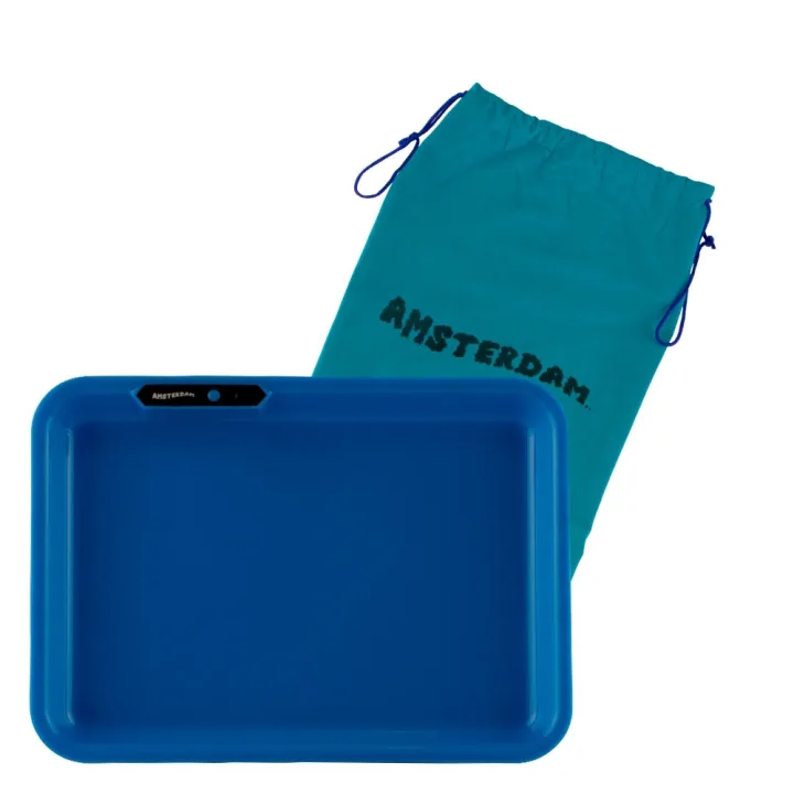 Поднос Amsterdam Acrylic LED Blue 28 x 21 см