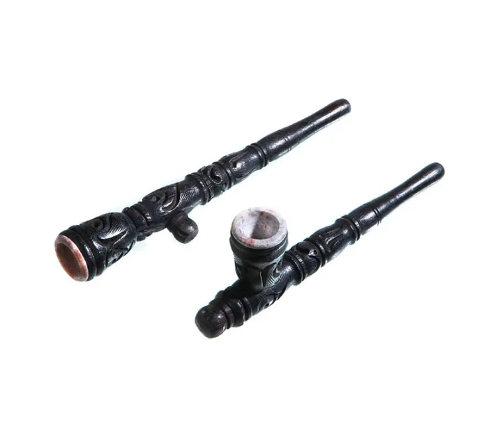 Трубка деревянная с камнем XL