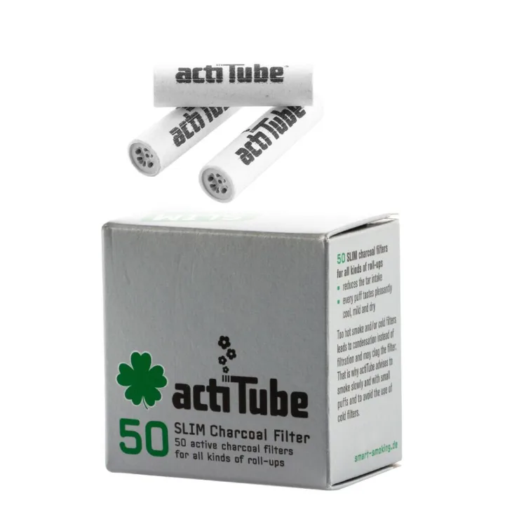 Фильтры угольные ActiTube Slim 7 мм 50 шт