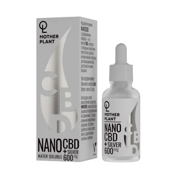 Масло MotherPlant водорастворимое NanoCBD + Серебро 600 мг