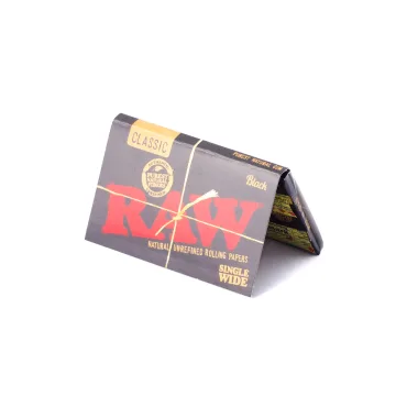 Бумажки RAW Black Single Wide 100 штук