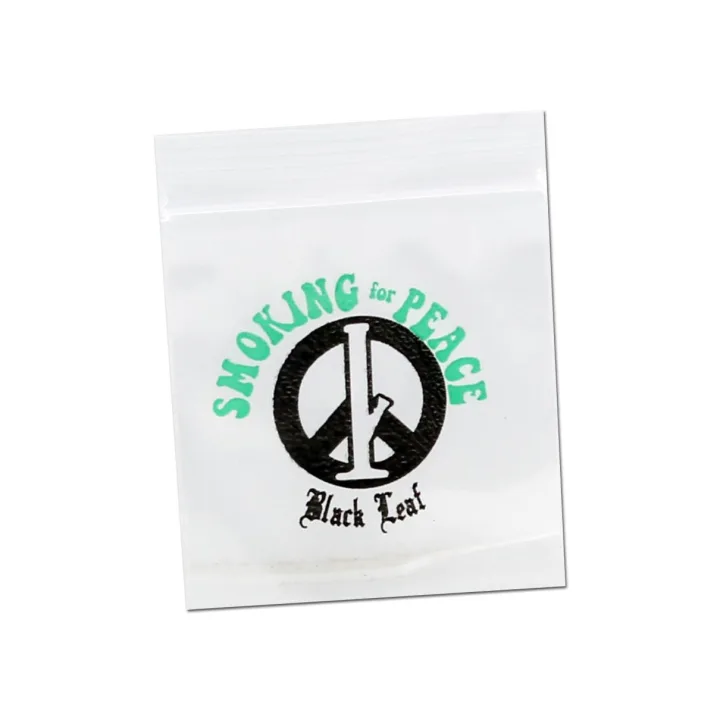 Пакеты Ziplock Black Leaf Smoking for Peace 35х35 мм