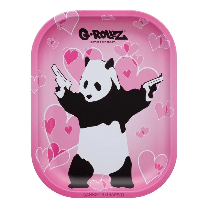 Поднос G-Rollz Banksy's Graffiti Panda Gunnin Small 14x18 см