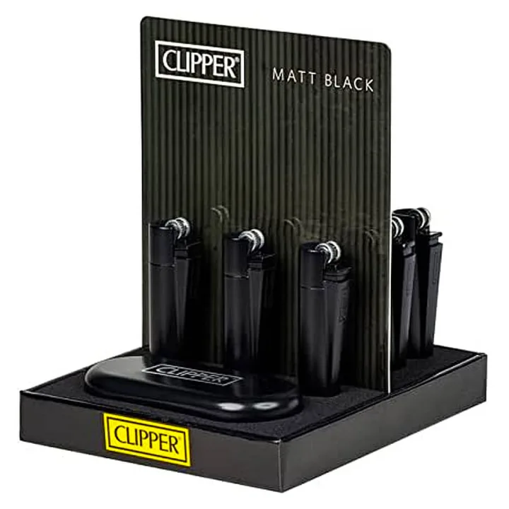 Зажигалка Clipper™ Metal Matt Black Mini
