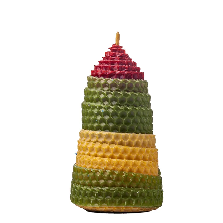 Свеча из вощины (цветная 2) - 034