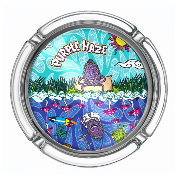 Пепельница Best Buds Large Glass Purple Haze стеклянная