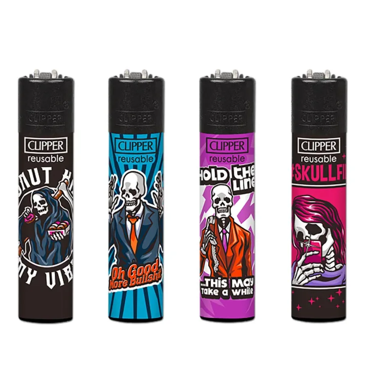 Зажигалка Clipper™ Skulls 23