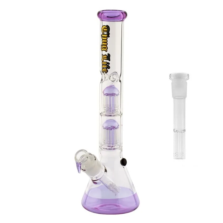 Бонг Thug Life Double Purple Perc