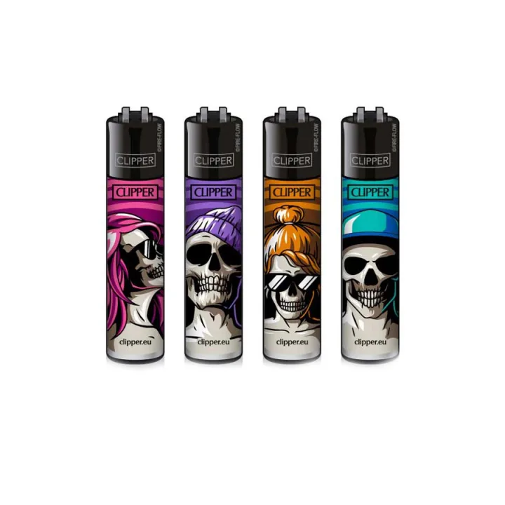 Зажигалка Clipper™ Skulls #18