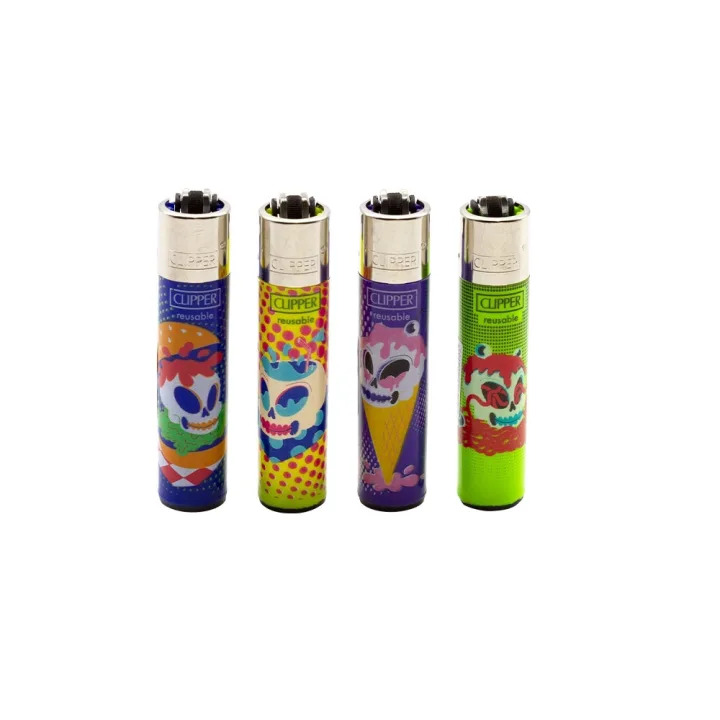 Зажигалка Clipper™ Food Skulls