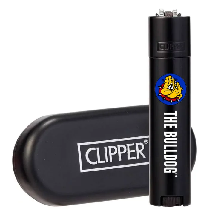 Зажигалка Clipper™ The Bulldog Matt Black Metal