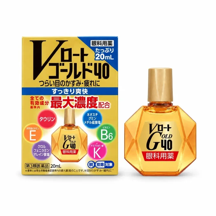 Японские капли для глаз Rohto Gold 40
