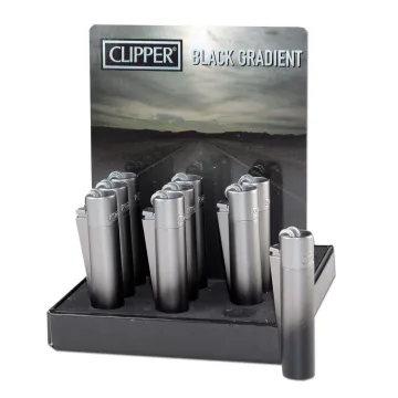 Зажигалка металлическая Clipper™ Black Gradient
