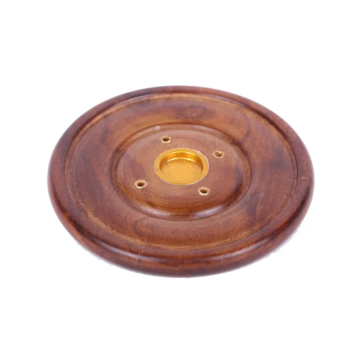 Подставка для благовоний и конусов Блюдце v.2 деревянная