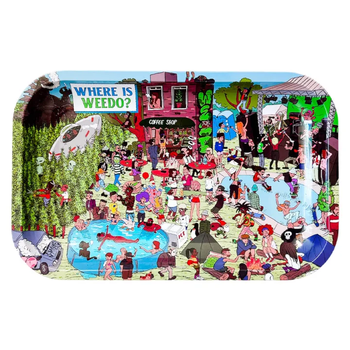 Поднос Best Buds Where is Weedo Medium 27.5 x 17.5 см
