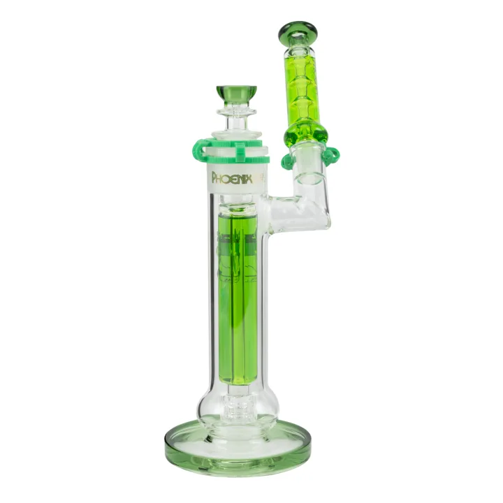 Бонг Phoenix Bubbler Glycerin Green