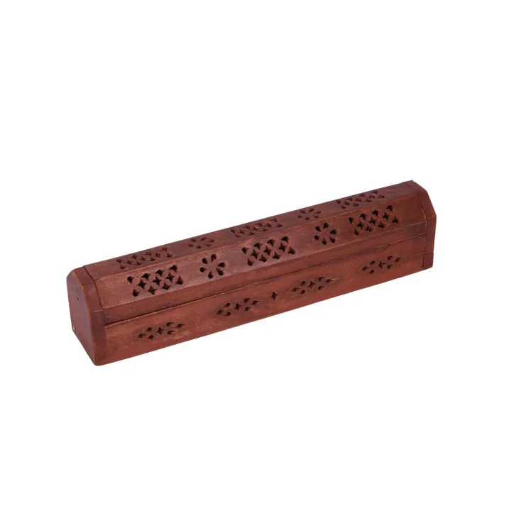 Подставка для благовоний и конусов Сундучок деревянная 30 см 