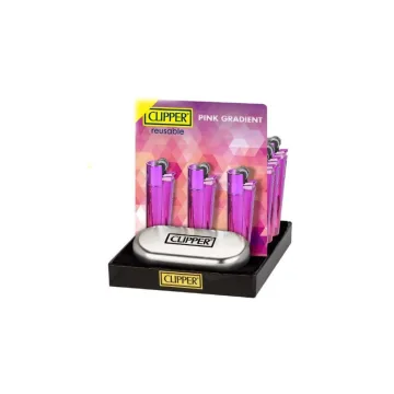 Зажигалка металлическая Clipper™ Pink Gradient