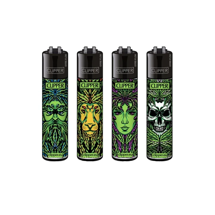 Зажигалка Clipper™ Leaf Faces